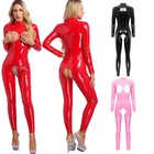Womens Jumpsuit Mock Neck Womens Bodysuit Crotchless One Piece Leotard Rompers
