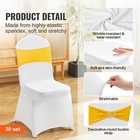 Uimoso 30pcs Stretch Spandex Folding Chair Cover Wedding Party Dining With Sashe
