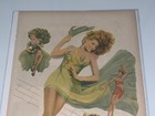 1944 Cover Girl Rita Hayworth Full Page Illustration Advertisement