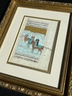 Antique Hand Painted Leaf Islamic Ottoman Manuscript Miniature Handmade Paper