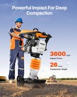 Vevor 6 5 Hp 196 Cc Four-spring Jumping Jack Vibratory Rammer Tamper Compactor