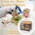 Multi-function Storage Pet Dog Cage With Dual Doors