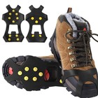 Ice Snow Anti Slip Spikes Grips Grippers Crampons Cleats For Hike Shoes Boot    