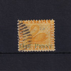 Western Australia Sg67 1d On 2d Yellow Used   Cat   60  7 