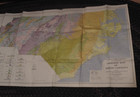 Vintage 1958 Geologic Map Of North Carolina Nc Large App  64 x28  Color