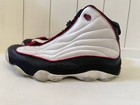 Jordan Mens Pro Strong Sneaker Size 11 5 White Bred Basketball Shoe Athletic Mid