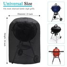 Bbq Round Grill Cover 30  Barbecue Waterproof Outdoor Heavy Duty Uv Protection