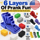 Never-ending Middle Finger Prank Gift Box  Nested Surprise Gag Present Usa