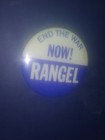 Charlie Charles Rangel New York Campaign Congress Pin Back Anti-vietnam War