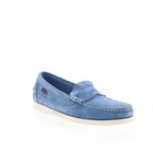 Sebago Dan Boat Flesh Out Mens Blue Suede Loafers   Slip Ons Casual Shoes