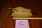 Vintage Marx Battleground Desert Fox Desert Tan American Army  41 Tank C - Mpc