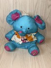 1986 Puffalump Blue Hawaii Elephant Plush Fisher Price