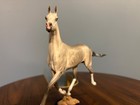 Gray Akhal-teke Resin Model Horse Custom