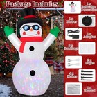 6 Ft Christmas Inflatable Snowman  Christmas Blow Up Decoration With Rotating Le
