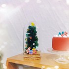 1 12 Dollhouse Miniature Glass Christmas Tree Glass Christmas Decoration Doll