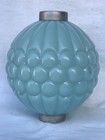     Excellent Green Milk Glass   Ribbed Grape   Lightning Rod Ball