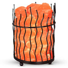 Wbm Himalayan 6 75 In  Ionic Crystal Natural Salt 9-11 Lbs  Tall Basket Lamp