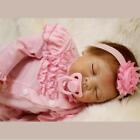 22 handmade Reborn Baby Dolls Newborn Lifelike Vinyl Girl Doll Handmade Toy Gift