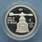 1987 Mexico Proof 1 10 Onza  999 Silver Coin - Ana Lamp Rev  1 10 Oz Mexican 