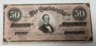1864 Richmond Confederate States Of America  50 Banknote Uncirculated