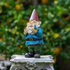 New Classic Tall Outdoor 12in Garden Gnome Birdyard Statue Decoration Multicolor