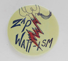 Zap Watt-ism Pinback Button 1970 s Environmental Movement Lightning Bolt Rare S3