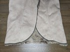 Luii Faux Leather Fur Vest Sz L Y2k Suede Vtg Tan Ivory Jacket Fleece Womens