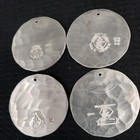 Vintage Lot Of 6 Wendell August Christmas Ornaments  - No Boxes   Very Nice