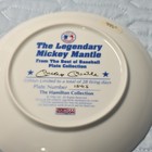 The Hamilton Collection Mickey Mantle Plate 23k Gold Border
