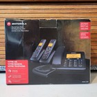 Motorola Land Line Home Phone   2 Cordless Handsets Caller Id Answering Machine