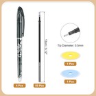 4pcs Erasable Gel Pens With 50 Refills   2 Erasers  0 5mm Black Ink
