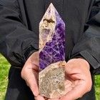 1 49lb Natural Dream Amethyst Quartz Crystal Obelisk Wand Point Healing Stone