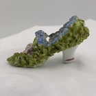 Vintage Germany  Elfinware Hand Painted Floral Porcelain Pair Of Ladies Shoes