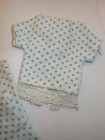 Nice Looking Vintage Barbie Clone Doll Flannel 2 Pc Pajamas Pristine