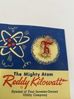 Vtg Copyright 1955 Reddy Kilowatt Pin In Promotional Brochure Never Worn