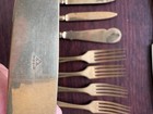 Vintage Dirigold Dirilyte Goldware Flatware Forks And Knives Lot Of 13