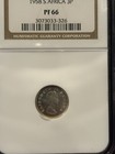 1958 South Africa  3 Pence  Ngc Pf66  Rare Only 985 Mintage