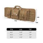 37  Tactical Double Rifle Bag Gun Range Padded Soft Carbine Backpack Carry Case