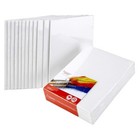 Canvases For Painting - Pack Of 12  11 X 14 Inch Blank White Canvas Boards -    