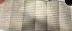 Antique Handwritten Manuscript     Early 1800s Historical Document     Rare Pape