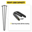 Hairpin Table Legs 20 Black Set Of 4 Heavy Duty Carbon Steel For Tables Chairs