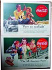 Rare Vintage 1930 s-1950 s Coca Cola Ads National Geographic Magazine Lot Of 21