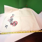 Embroidered Rooster Flour Sack Kitchen Hand Towel 33x28 Vtg Country Farmhouse
