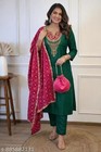 Indian Salwar Kameez Suit Readymade 3pc Women Party Wear Dress Dupatta