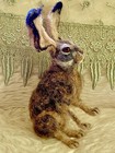 Handmade Lifelike Needle Felted Black-tailed Californian Jackrabbit Sculpture