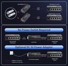 New Pair Of Gigabit Single Mode Lc Fiber Media Converter With 2 Pre-paired 1 25g
