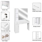 Barber Station Wall Mount Salon Hair Styling Beauty Spa Equipment With Mirror