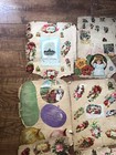 Antique Victorian Scrap Book Pages  Trade Cards  Birds  Fruit  Flowers  Ephemera