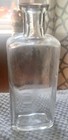 Antique Clear Blown In Mold Apothecary Pharmaceutical Medicine Bottle 5 5 Inches