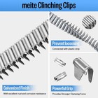 6660 Counts Meite M66 Clinching Clips 3 4   19mm  Crown Galvanized Clips